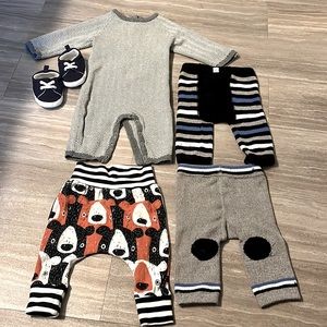 Modern Infant Outfits and Crib Shoes Lot
